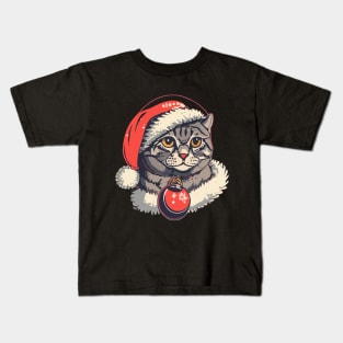 Cute Kitty Xmas Kids T-Shirt